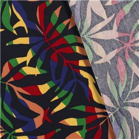 WOVEN VISCOSE LINNEN FLOWERS