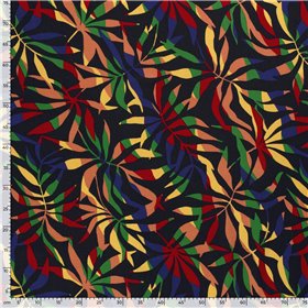 WOVEN VISCOSE LINNEN FLOWERS