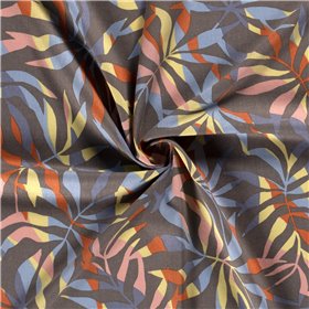 WOVEN VISCOSE LINNEN FLOWERS