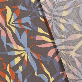 WOVEN VISCOSE LINNEN FLOWERS