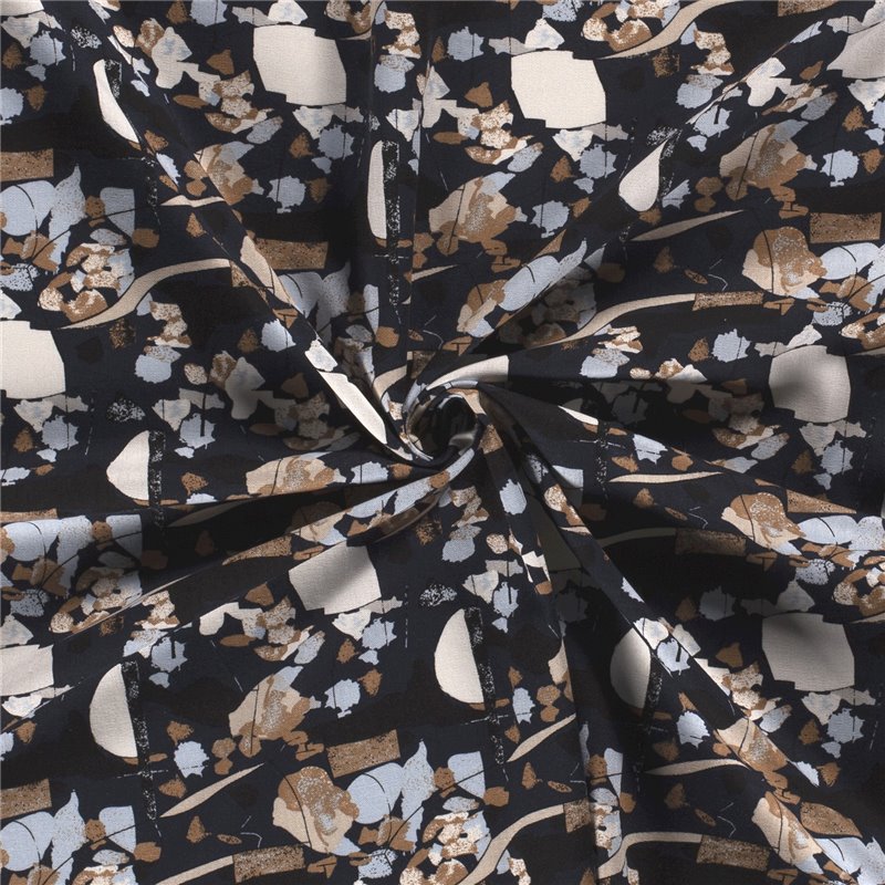 WOVEN VISCOSE LINNEN ABSTRACT