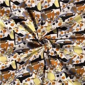 WOVEN VISCOSE LINNEN ABSTRACT