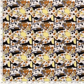 WOVEN VISCOSE LINNEN ABSTRACT