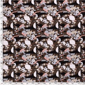WOVEN VISCOSE LINNEN ABSTRACT