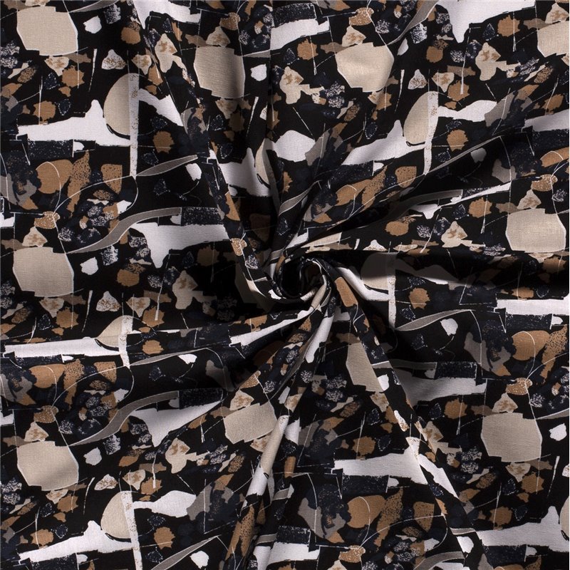 WOVEN VISCOSE LINNEN ABSTRACT