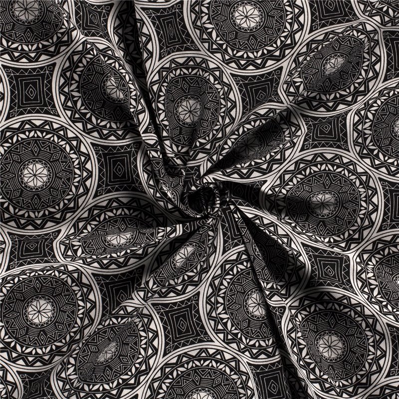 WOVEN VISCOSE LINNEN ABSTRACT