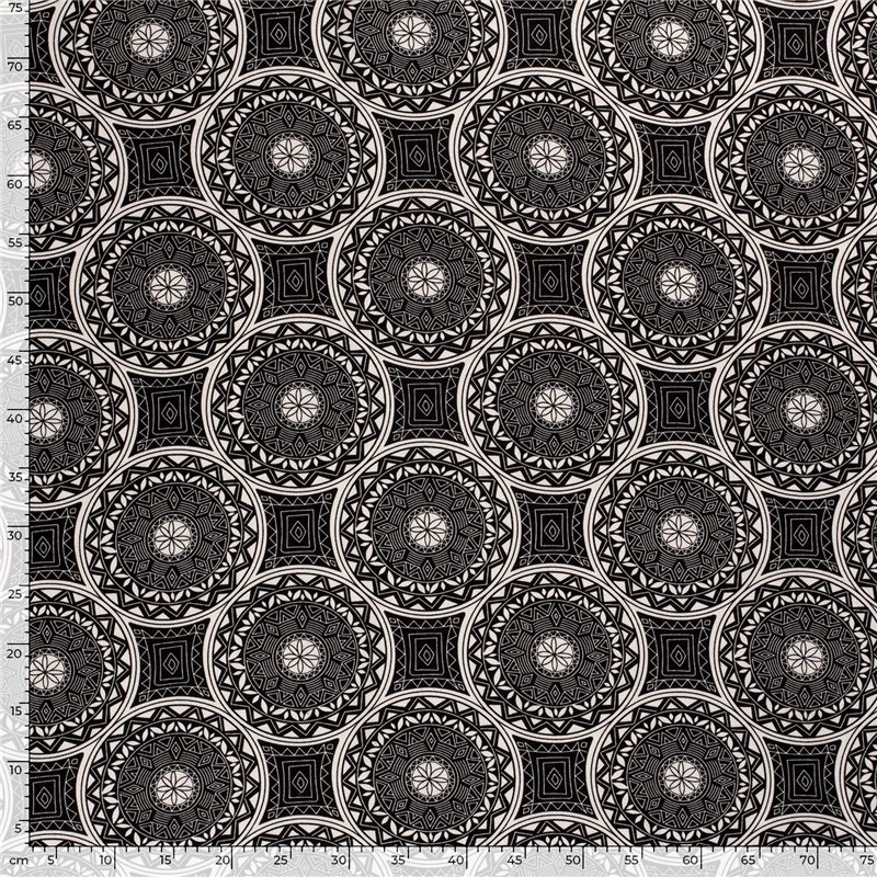 WOVEN VISCOSE LINNEN ABSTRACT