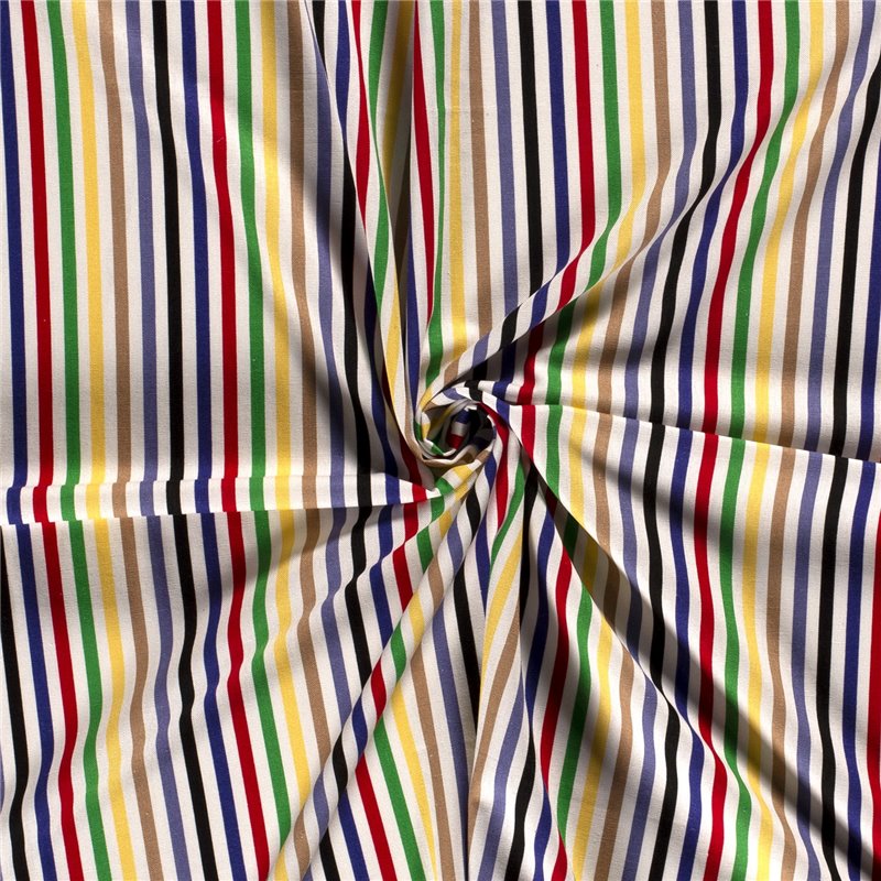 WOVEN VISCOSE LINNEN STRIPES