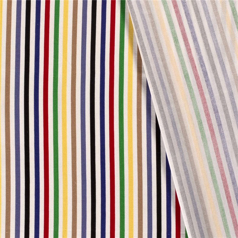 WOVEN VISCOSE LINNEN STRIPES