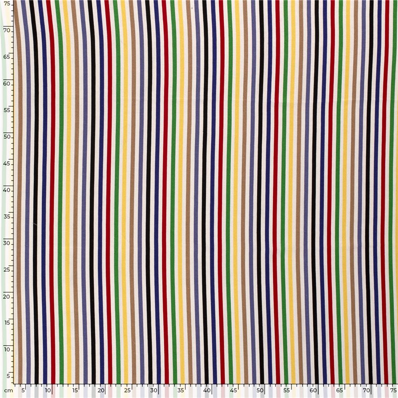 WOVEN VISCOSE LINNEN STRIPES