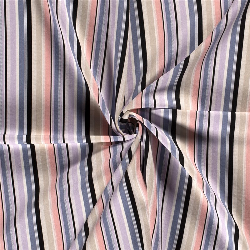 WOVEN VISCOSE LINNEN STRIPES