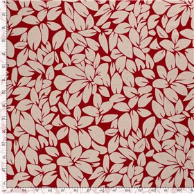 WOVEN VISCOSE LINNEN FLOWERS