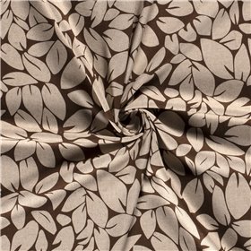WOVEN VISCOSE LINNEN FLOWERS