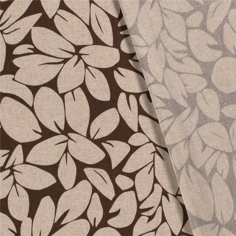 WOVEN VISCOSE LINNEN FLOWERS