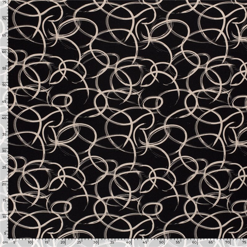 WOVEN VISCOSE LINNEN ABSTRACT