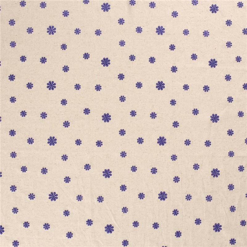 LINNEN VISCOSE EMBROIDERY FLOWERS