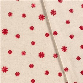 LINNEN VISCOSE EMBROIDERY FLOWERS