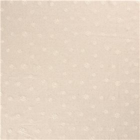 LINNEN VISCOSE EMBROIDERY FLOWERS