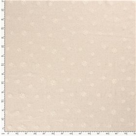 LINNEN VISCOSE EMBROIDERY FLOWERS