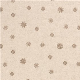 LINNEN VISCOSE EMBROIDERY FLOWERS