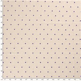 LINNEN VISCOSE EMBROIDERY DOTS