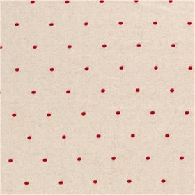 LINNEN VISCOSE EMBROIDERY DOTS
