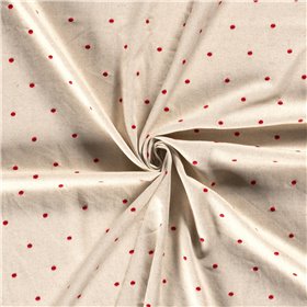LINNEN VISCOSE EMBROIDERY DOTS