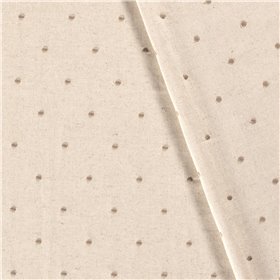 LINNEN VISCOSE EMBROIDERY DOTS