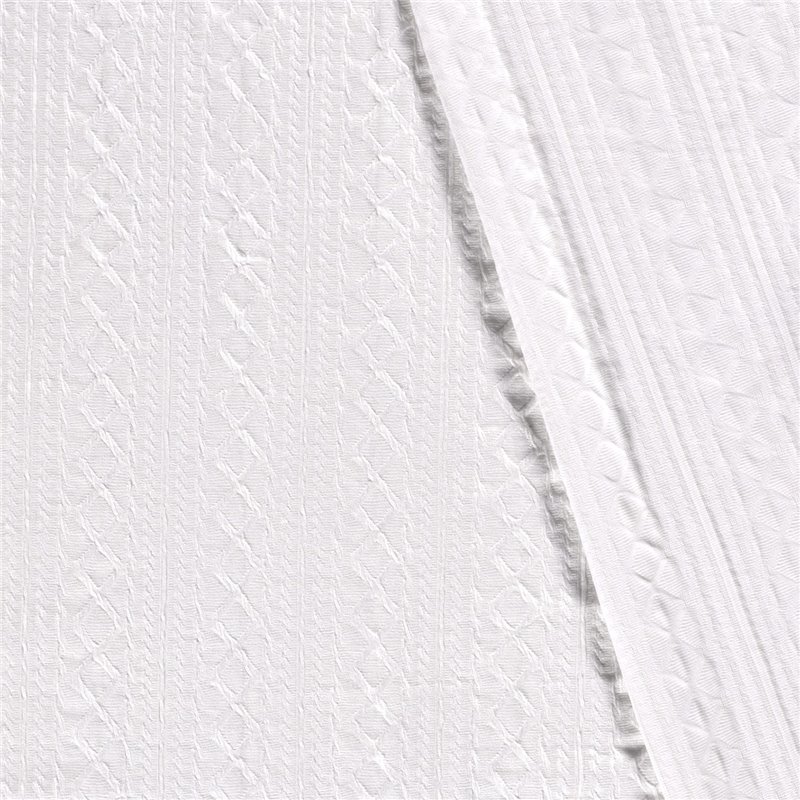 KNITTED BLOWN JACQUARD ABSTRACT
