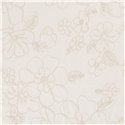 LINNEN VISCOSE EMBROIDERY FLOWERS