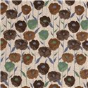 VISCOSE LINNEN LOOK JERSEY FLOWERS