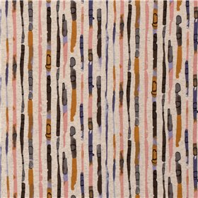 VISCOSE LINNEN LOOK JERSEY ABSTRACT