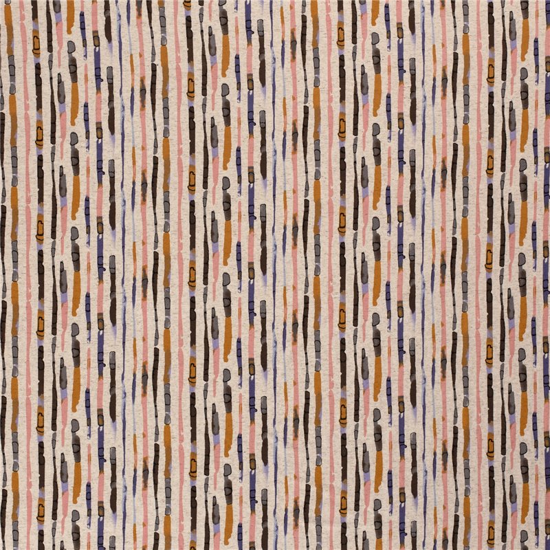 VISCOSE LINNEN LOOK JERSEY ABSTRACT