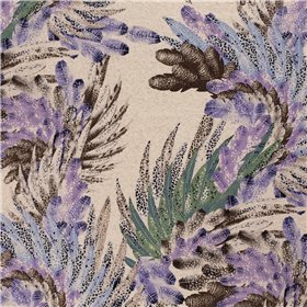 VISCOSE LINNEN LOOK JERSEY FEATHERS