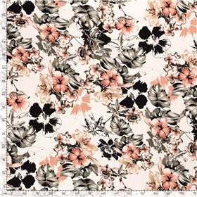 VISCOSE JERSEY FLOWERS