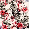 VISCOSE JERSEY FLOWERS