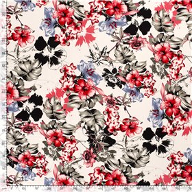 VISCOSE JERSEY FLOWERS