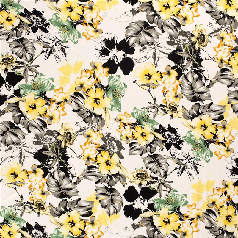 VISCOSE JERSEY FLOWERS