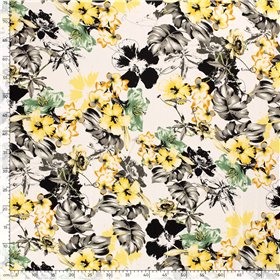 VISCOSE JERSEY FLOWERS