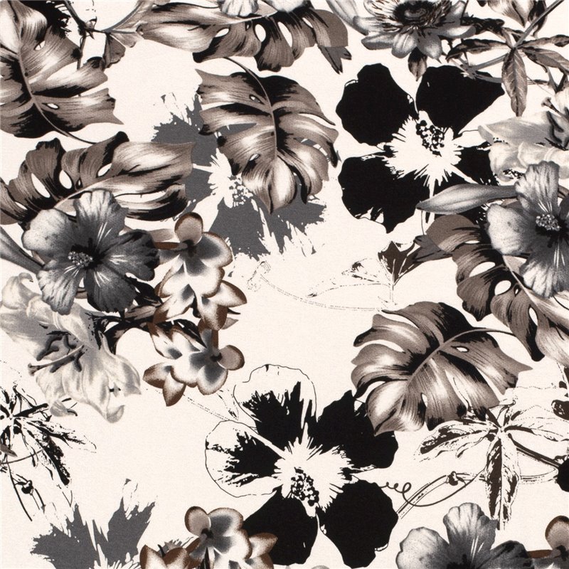 VISCOSE JERSEY FLOWERS