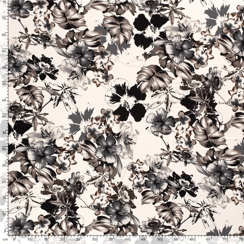VISCOSE JERSEY FLOWERS