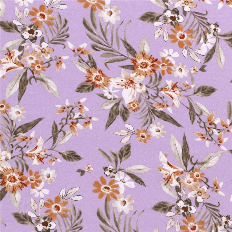 VISCOSE JERSEY FLOWERS