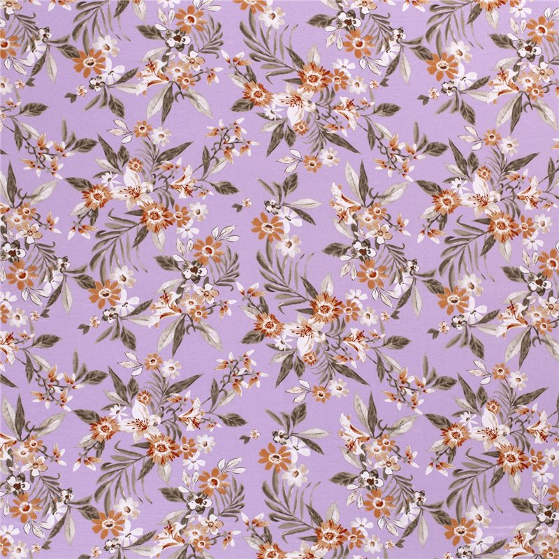 VISCOSE JERSEY FLOWERS