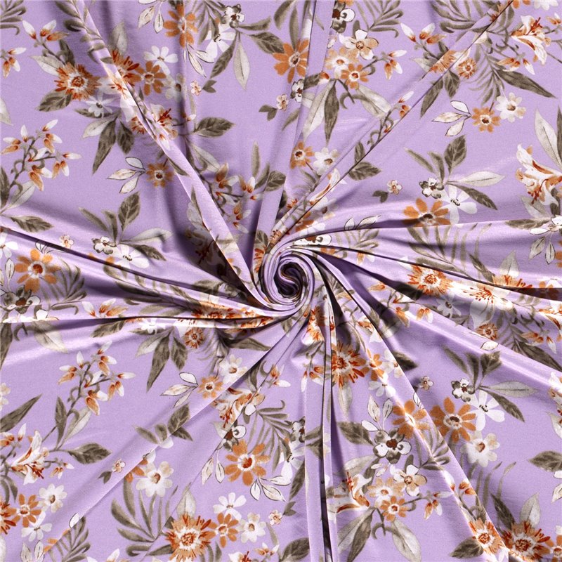 VISCOSE JERSEY FLOWERS