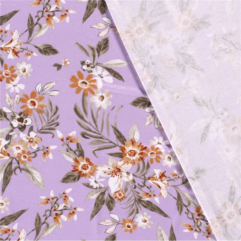 VISCOSE JERSEY FLOWERS