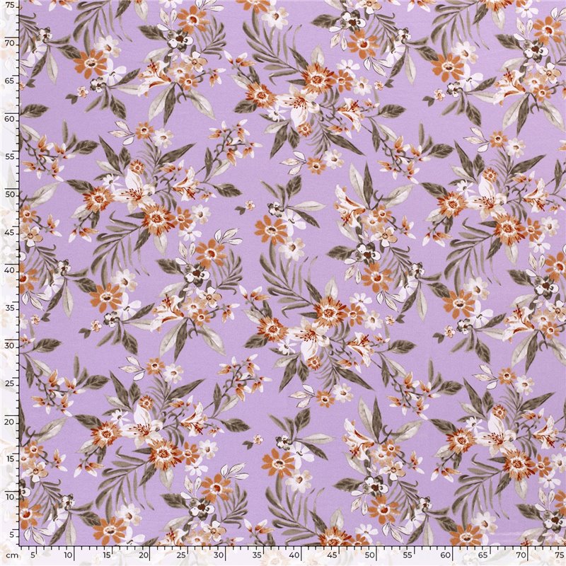 VISCOSE JERSEY FLOWERS