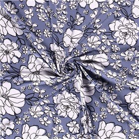 VISCOSE JERSEY FLOWERS
