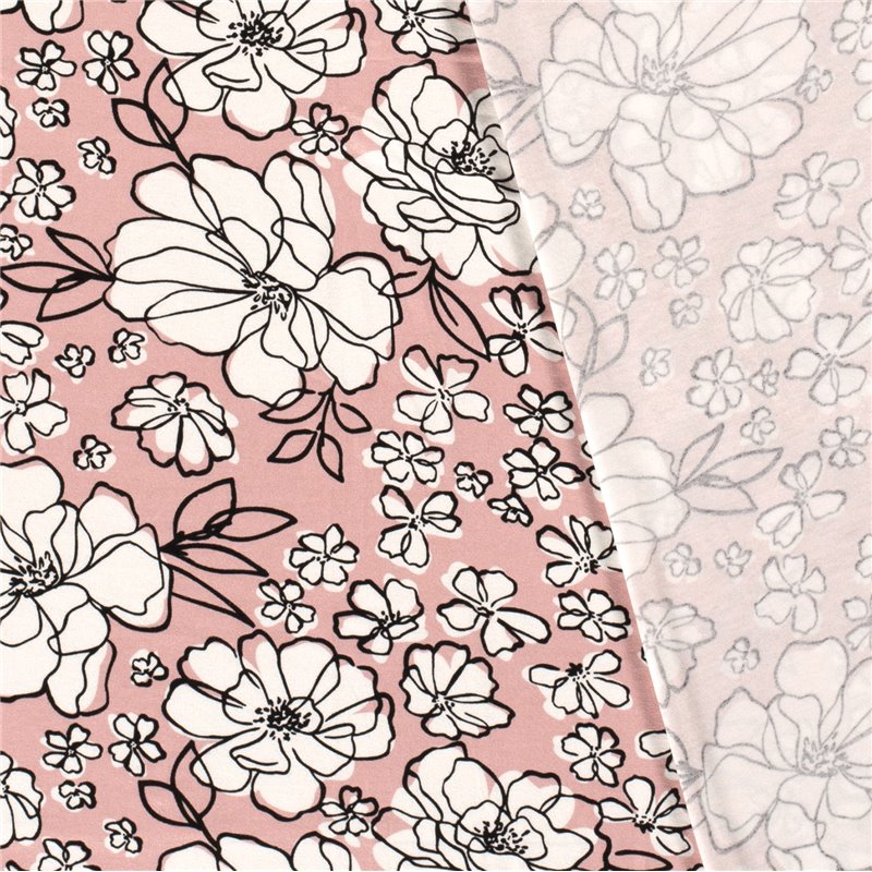 VISCOSE JERSEY FLOWERS