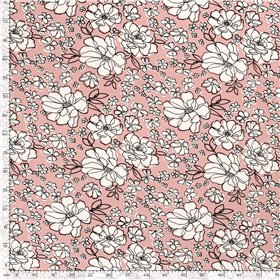 VISCOSE JERSEY FLOWERS