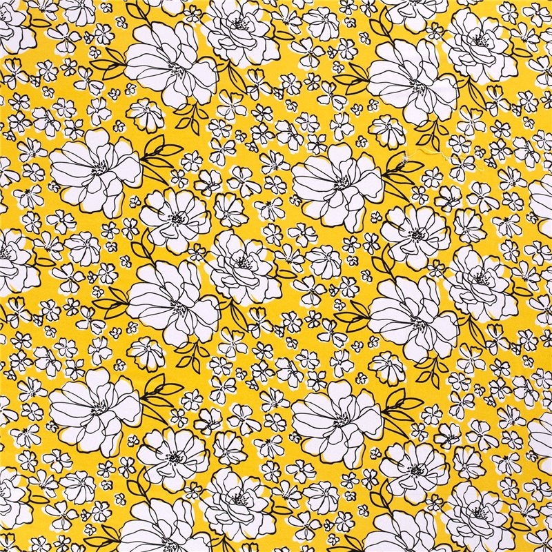 VISCOSE JERSEY FLOWERS